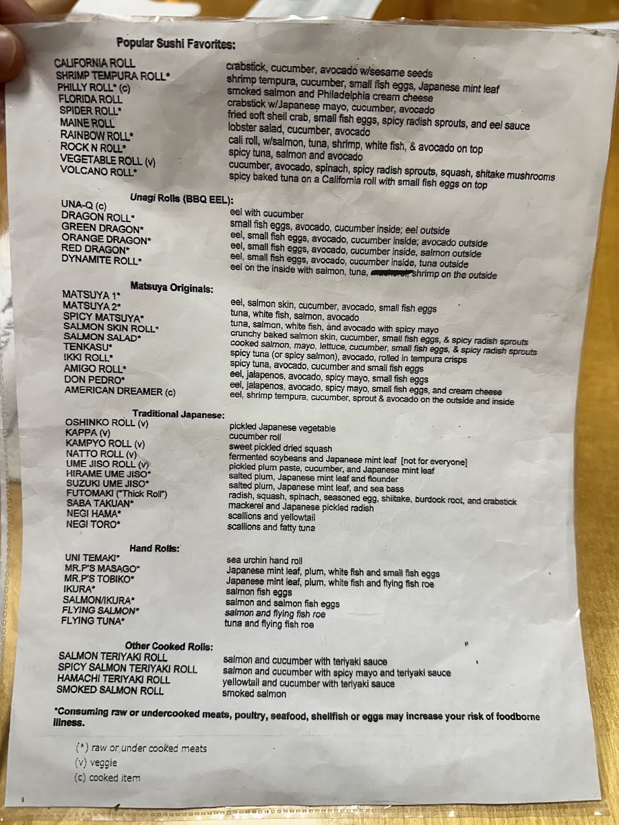 Menu Matsuya Japanese Restaurant-5