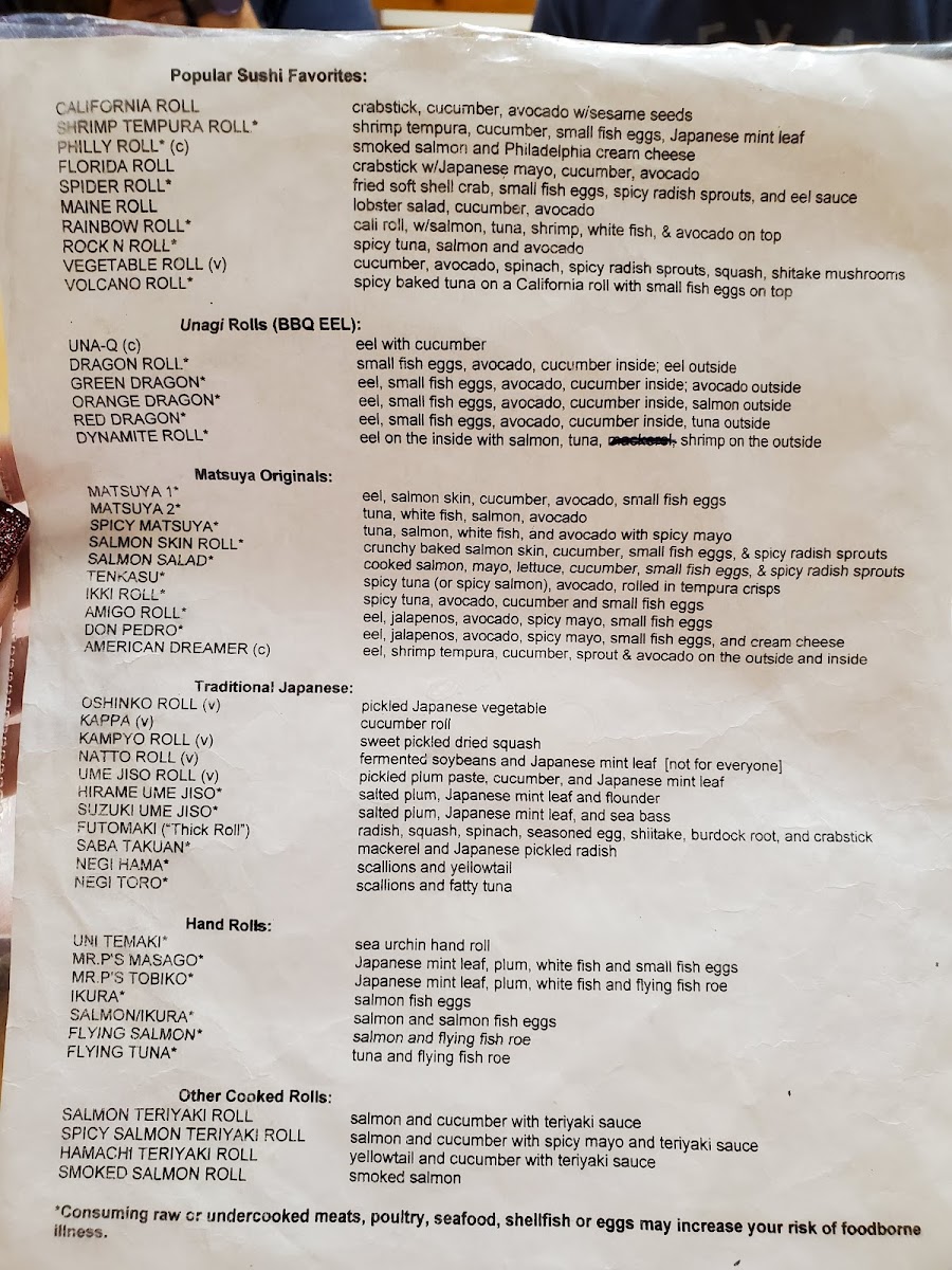 Menu Matsuya Japanese Restaurant-6